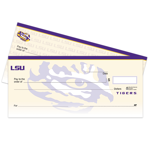 Louisiana State University Tigers Check LSU