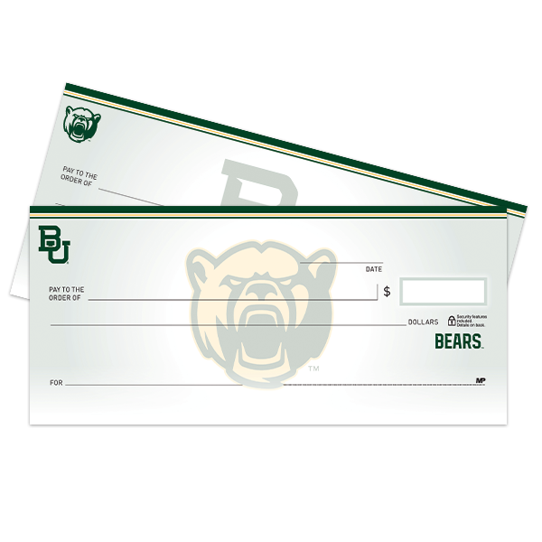 Baylor University Bears Checks
