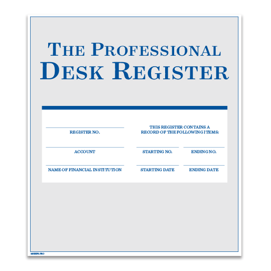Professional Desk Book Register